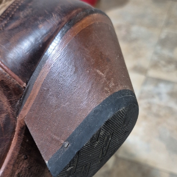 TONY LAMA WOMEN'S MOSTO TUCSON SNIP TOE WESTERN BOOTS VF3036 SIZE 6 B SIDE ZIP - Picture 5 of 16